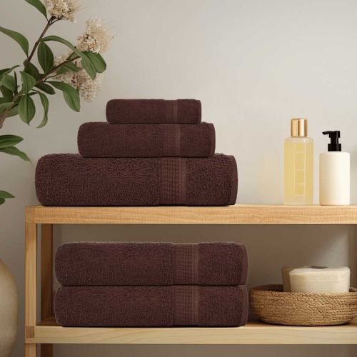 Кърпи за пране FROGN 4 бр. Кафяви 30x30 см 360 г/м²