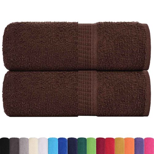 Кърпи за гости FROGN 2 бр. Кафяви 30x50 см 360 г/м²