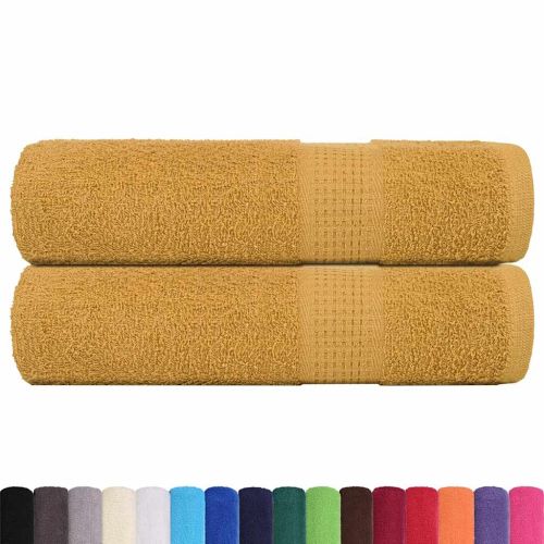 Кърпи за душ FROGN 2 бр. Златисти 70x140 см 360 г/м²