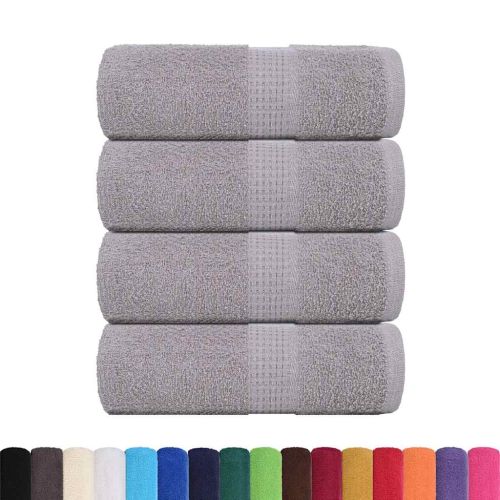 Кърпи за гости FROGN 4 бр. сиви 30x50 см 360 г/м²