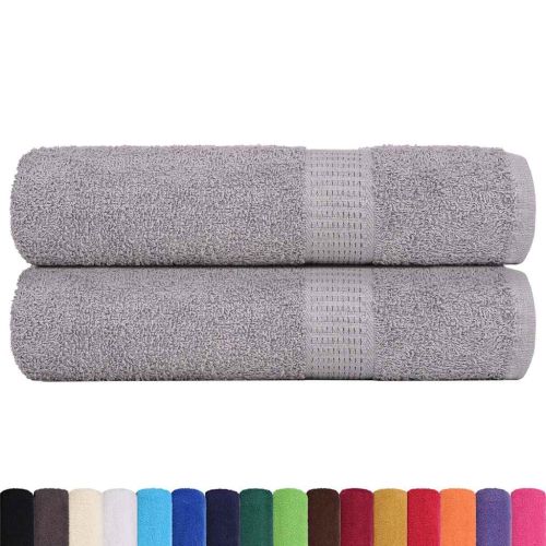 Кърпи за душ FROGN 2 бр. сиви 70x140 см 360 г/м²