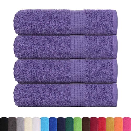 Кърпи за душ FROGN 4 бр. лилави 70x140 см 360 г/м²