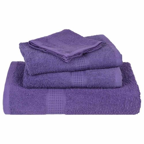 Кърпи за душ FROGN 4 бр. лилави 70x140 см 360 г/м²