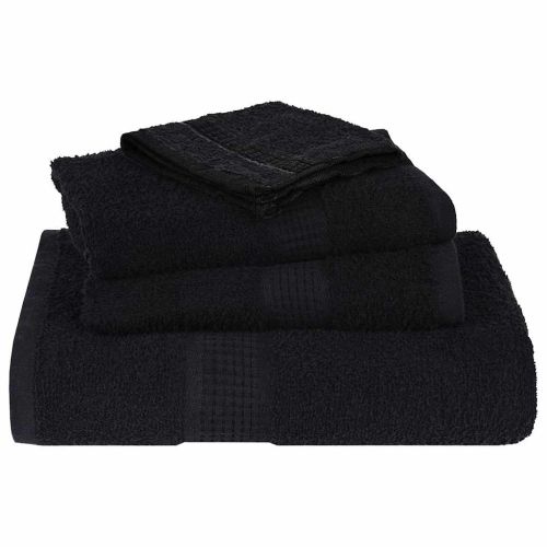 Кърпи за пране FROGN 2 бр. Черни 30x30 см 360 г/м²