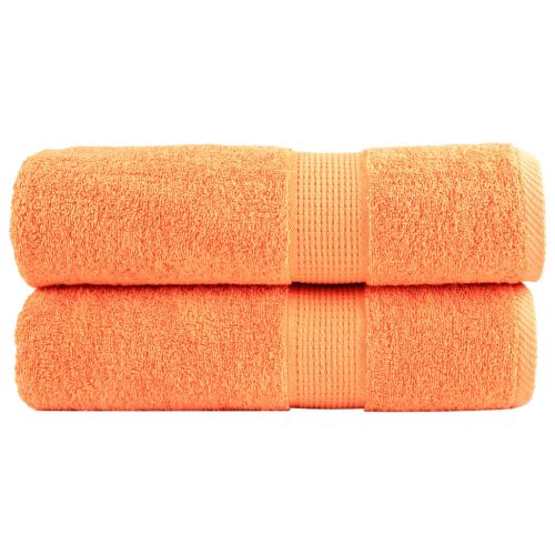 Премиум кърпи за душ SOLUND 2 бр оранжеви 70x140 см 600 gsm