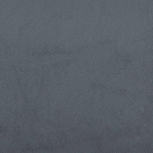 Кушетка с издърпващ се рафт и чекмеджета, тъмносива, 90x190 см, кадифе