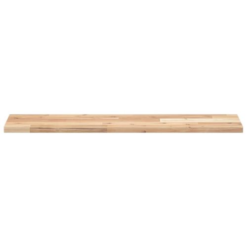 Плаващи рафтове, 2 бр., 80x20x2 см, необработена масивна дървесина, акация