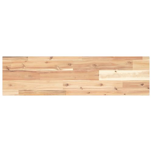Плаващи рафтове, 2 бр., 80x20x2 см, необработена масивна дървесина, акация