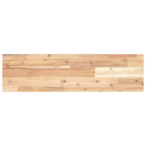 Плаващи рафтове, 2 бр., 100x20x2 см, необработена масивна акация