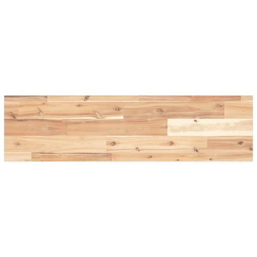 Плаващи рафтове, 4 бр., 100x20x2 см, необработена масивна акация