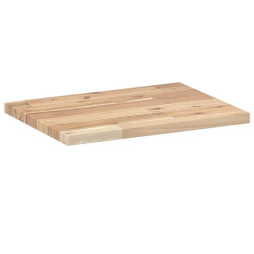 Плаващи рафтове, 3 бр., 40x30x2 см, необработена масивна акация