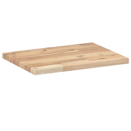 Плаващи рафтове, 3 бр., 40x30x2 см, необработена масивна акация