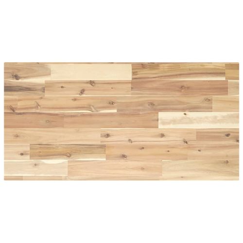 Плаващи рафтове, 3 бр., 100x40x2 см, необработена масивна дървесина, акация