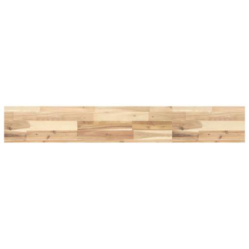 Плаващи рафтове, 3 бр., 120x20x4 см, необработена масивна дървесина, акация