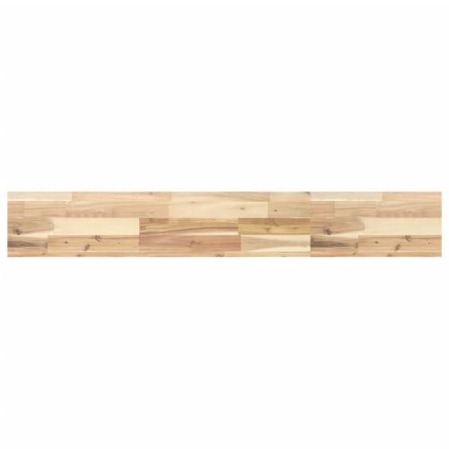 Плаващи рафтове, 4 бр., 120x20x4 см, необработена масивна дървесина, акация