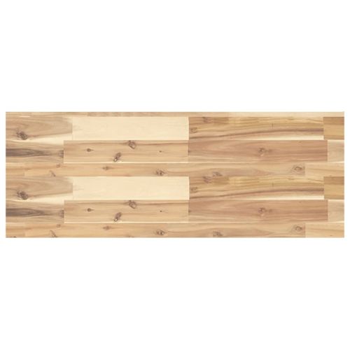 Плаващи рафтове, 3 бр., 80x30x4 см, необработена масивна дървесина, акация