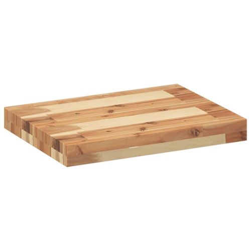 Плаващ рафт 60x30x4 см, маслено обработен, масивна дървесина, акация