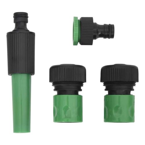 Зелена количка за маркуч с комплект фитинги за маркуч 0,5 50 м PVC