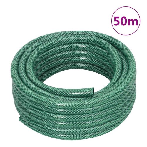 Зелена количка за маркуч с комплект фитинги за маркуч 0,5 50 м PVC