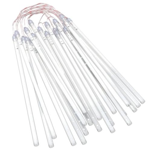 Светещи метеори 20 бр 30 см студено бяло 480LED закрито/открито