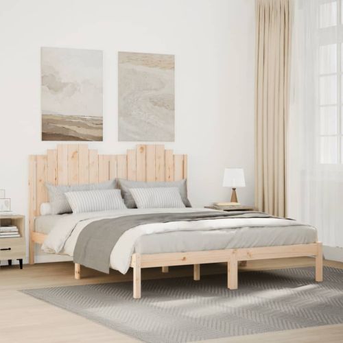 Удължена рамка за легло без матрак 160x210 см, масивна дървесина