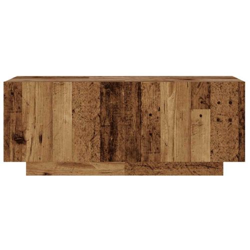Нощно шкафче, старо дърво, 100x35x40 см, инженерно дърво
