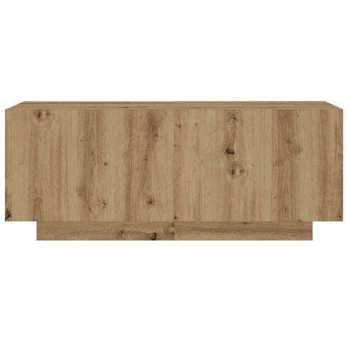 Нощно шкафче, занаятчийски дъб, 100x35x40 см, инженерно дърво