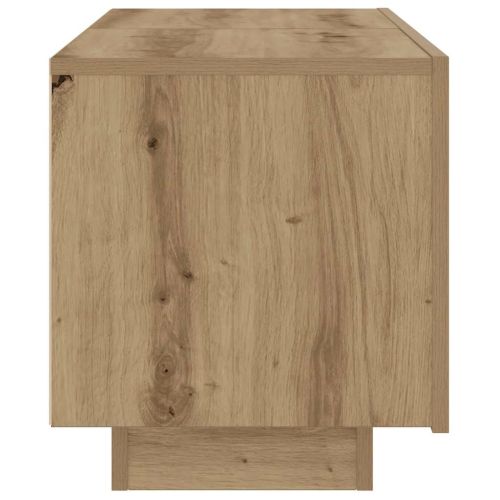 Нощно шкафче, занаятчийски дъб, 100x35x40 см, инженерно дърво
