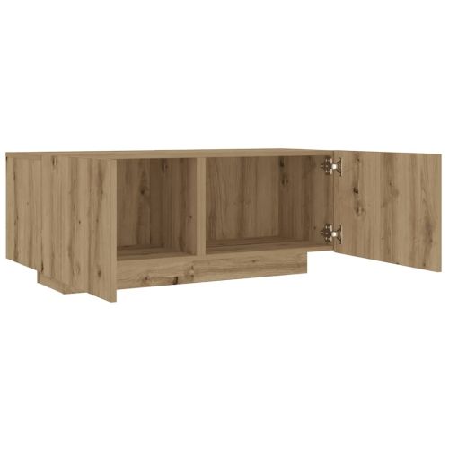 Нощно шкафче, занаятчийски дъб, 100x35x40 см, инженерно дърво