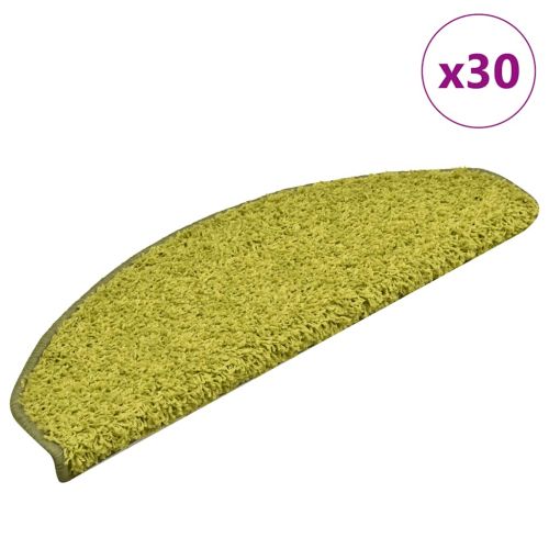 Изтривалки за стълби, 30 бр., 65x21x4 см, зелени, полукръгли, големи
