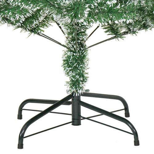 Изкуствена коледна елха със сняг и LED светлина 120 cm