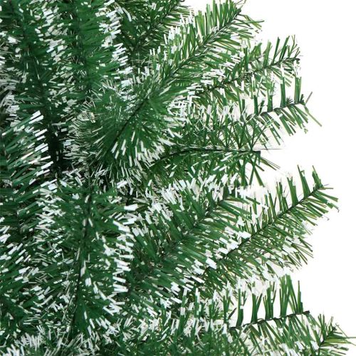 Изкуствена коледна елха със сняг и LED светлина 120 cm