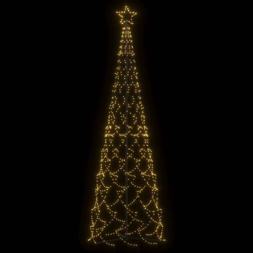 Коледна елха с шишарка, топло бяло, 500 LED диода, 100x300 см