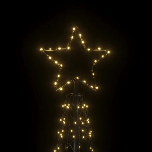 Коледна елха с шишарка, топло бяло, 500 LED диода, 100x300 см