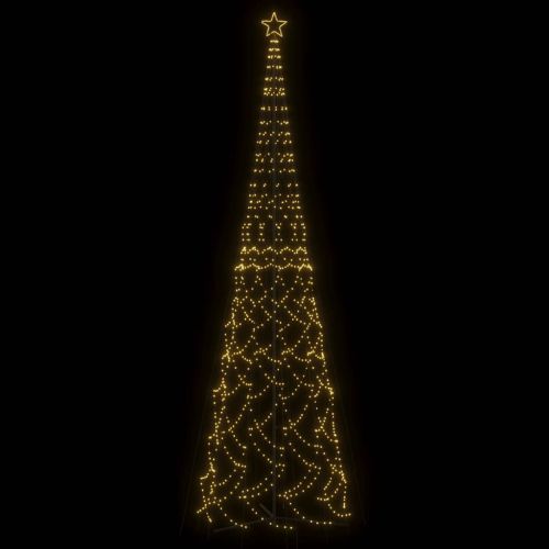Коледна елха с шишарка, топло бяло, 3000 LED диода, 230x800 см