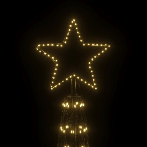 Коледна елха с шишарка, топло бяло, 3000 LED диода, 230x800 см
