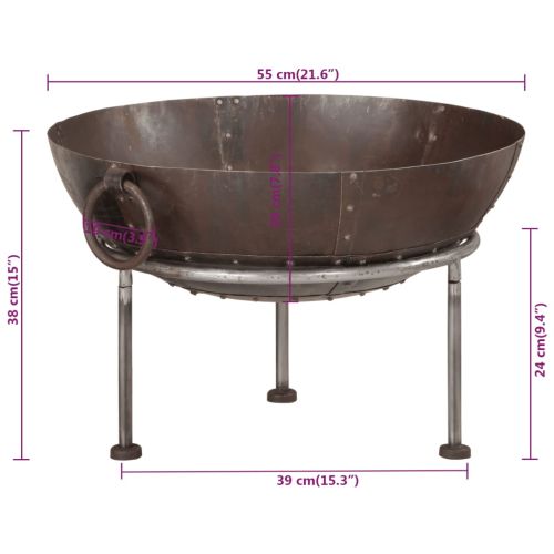 Огнище 55x55x38 см, желязо