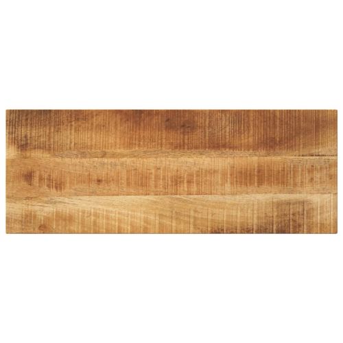 Плот за маса 80x30x3,8 см, правоъгълен, масивна дървесина, необработено манго