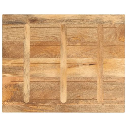 Плот за маса 90x80x2,5 см правоъгълен, масивна дървесина, цвят манго