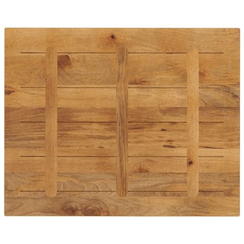 Плот за маса 90x80x2,5 см правоъгълен, масивна дървесина, цвят манго