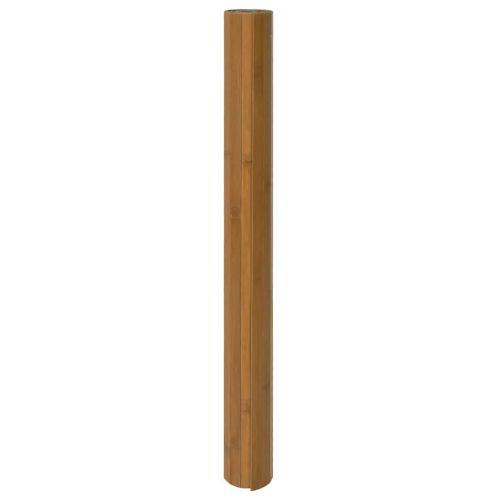 Правоъгълен килим, кафяв, 100x100 см, бамбук