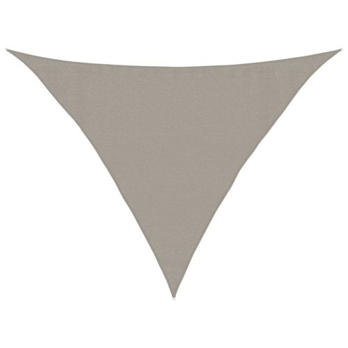 Сенник за платно 160 г/м² триъгълен светлосив 3,5x3,5x4,9 м HDPE
