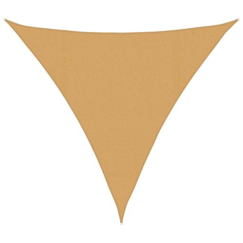 Сенник за платно 160 г/м² триъгълен пясък 4,5x4,5x4,5 м HDPE