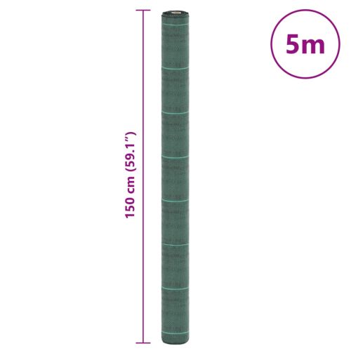 Мембрана за плевели, зелена, 1,5x5 м, полипропилен