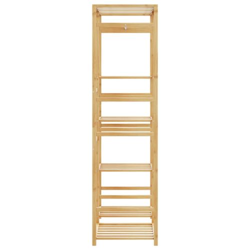 Закачалка за дрехи с рафтове 100x50x184,5 см, бамбук