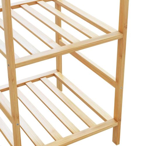 Закачалка за дрехи с рафтове 100x50x184,5 см, бамбук