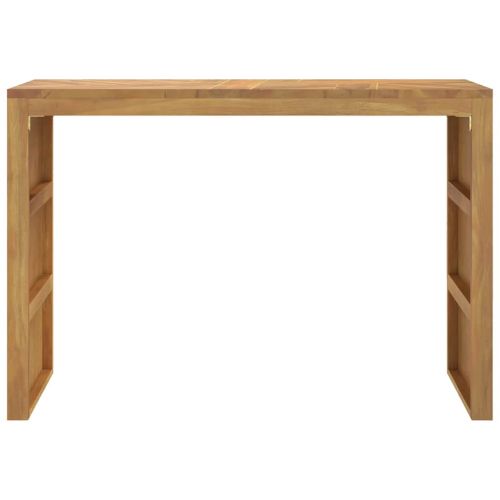 Конзолна маса 110x35x75 см, масивно тиково дърво