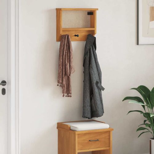 Стенна закачалка за палта SANDNES 45x12x35 см, масивна дървесина, бор
