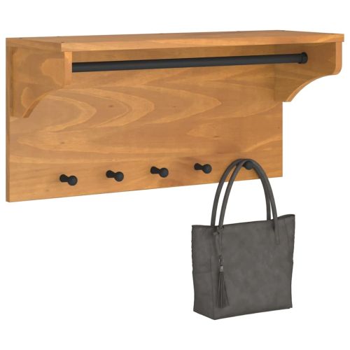 Стенна закачалка за палта SANDNES 87x30x42 см, масивна дървесина, бор