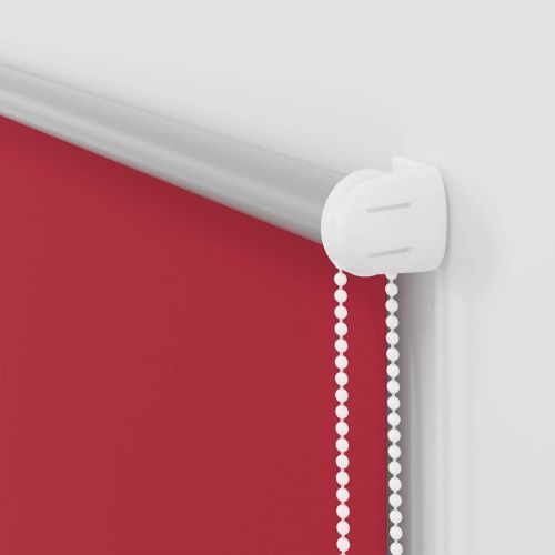 Ролетна щора, затъмняваща, червена, 85x150 см, ширина на плата 80,7 см, полиестер